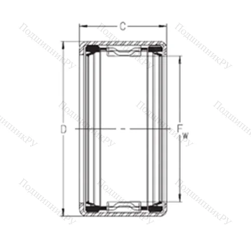 Подшипник игольчатый радиальный SCE 148PP
