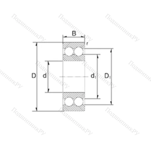 Подшипник шариковый радиально-упорный 5309