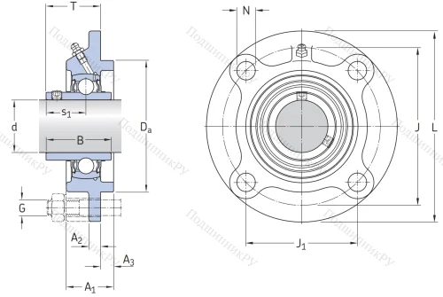 Подшипниковый корпус  FYC 510 в Чите
