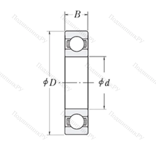 Подшипник шариковый радиальный LJ 5