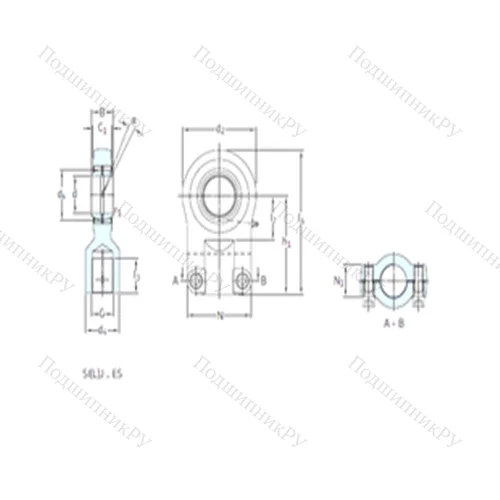 Подшипник скольжения сферический SIR 35ES от производителя  SKF