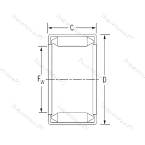 Подшипник игольчатый радиальный 15BM 2112