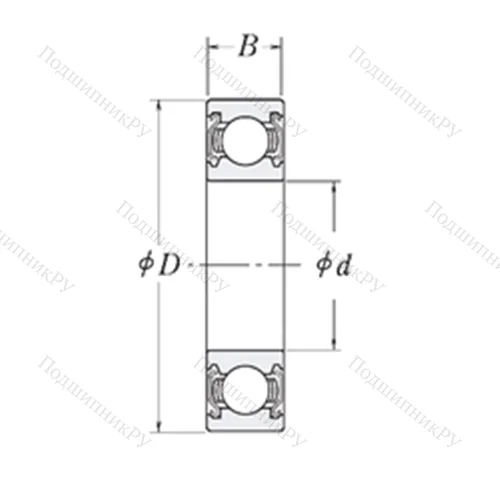 Подшипник шариковый радиальный MJ 1.5/8-2Z