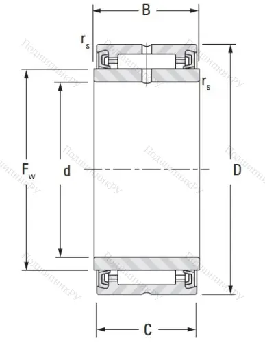 Игольчатый подшипник NA 4907 A 2RS от производителя  KOYO