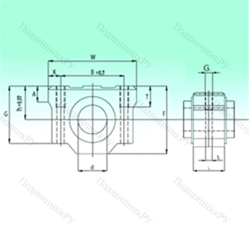 Подшипник шариковый линейный SCV 40