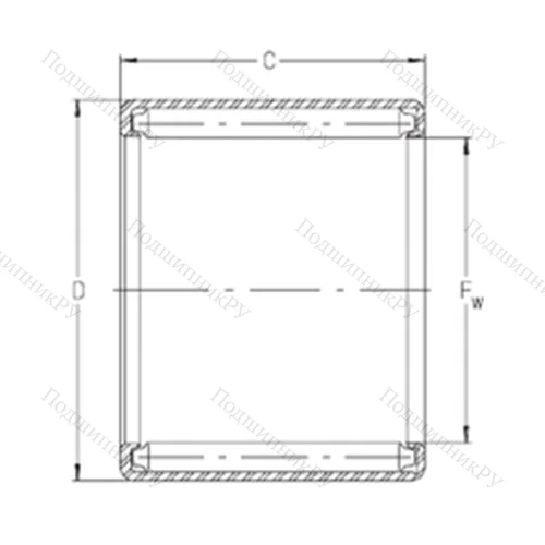 Подшипник игольчатый радиальный S 1012