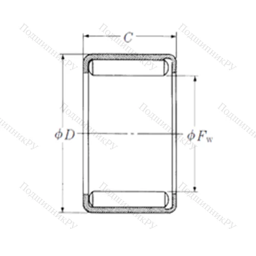 Подшипник игольчатый радиальный Y-138