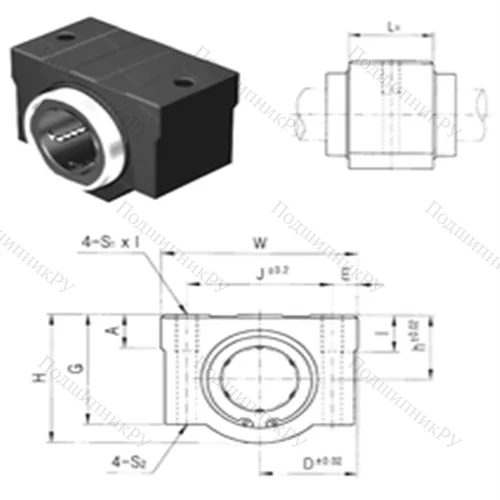 Подшипник шариковый линейный SC 35VUU