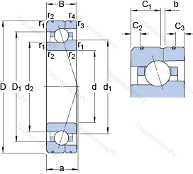 Подшипник 7011 CE/P 4AL