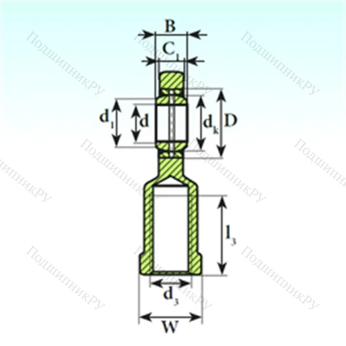 Подшипник скольжения сферический SI 80 ES 2RS