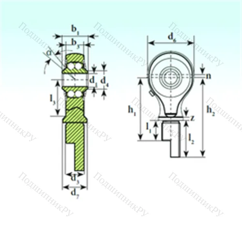 Подшипник шариковый радиальный самоцентрирующийся TSM 05-01 BB-E