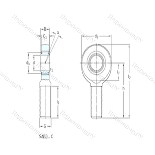 Подшипник скольжения сферический SA 15C