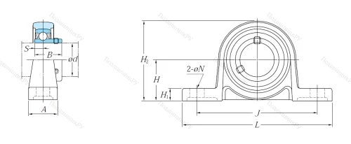 Подшипниковый узел UP 005 JE 1 в Чите