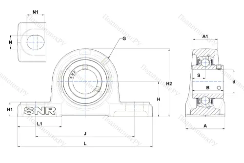 Подшипниковый узел UCP 311 D 1 в Чите