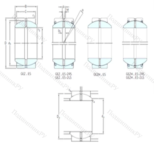 Подшипник скольжения сферический GEZH 112ES