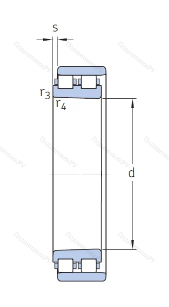 Роликовый цилиндрический подшипник NN 3008 KTN/SP