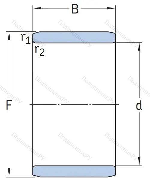 Игольчатый подшипник внутреннее кольцо IR 42x47x20
