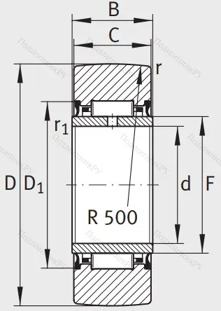 Подшипник NA 2202 2RSR от производителя  INA