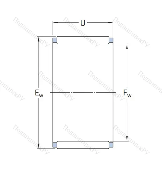 Подшипник K 17x21x10