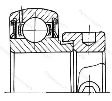 Подшипник  780218 (YET 218) размер 90x160x32/69,5