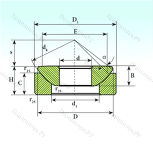 Подшипник скольжения сферический GX 300 CP
