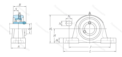 Подшипниковый узел UCP 212 J в Чите