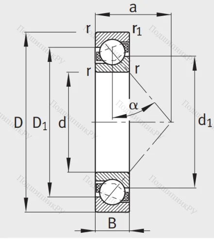 Однорядный шариковый подшипник 7216 B-XL-TVP-UA от производителя  FAG