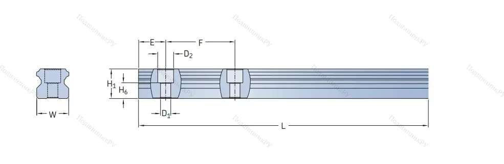 Направляющая LLTHR 15 P 5
