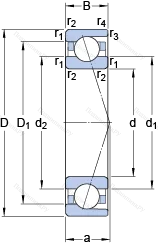 Подшипник 7040 ACD/HCP 4A