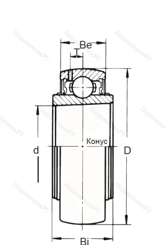 Корпусный подшипник UK 208 в Чите
