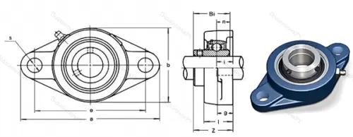 Подшипниковый узел UCFL 211 в Чите