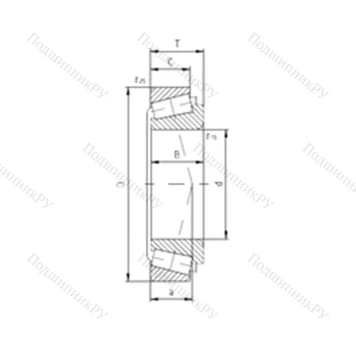Подшипник роликовый радиально-упорный 7806A от производителя  ZVL
