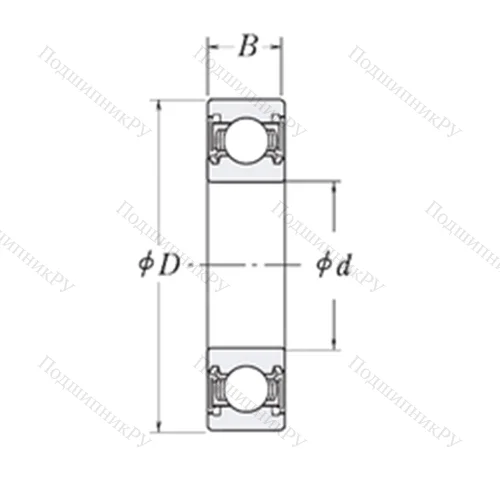 Подшипник шариковый радиальный LJ 1.1/4-2RS