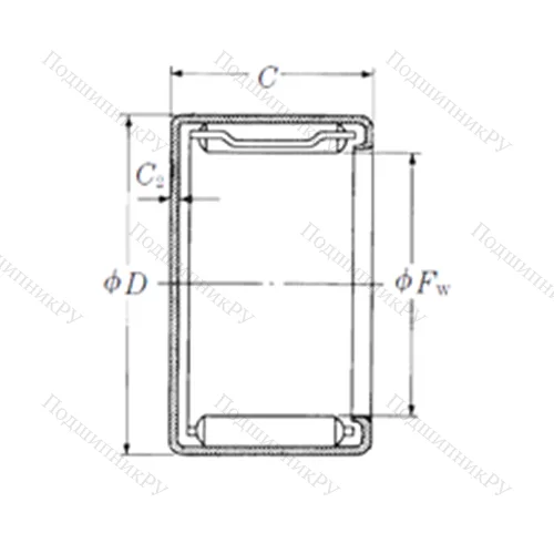 Подшипник игольчатый радиальный MFJL-3015L