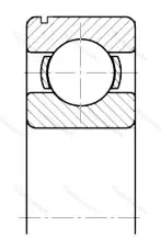 Подшипник  6306N (50306) размер 30x72x19 от производителя  SKF