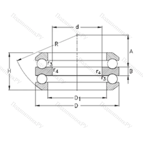 Подшипник шариковый упорный 54215-MP от производителя  NKE