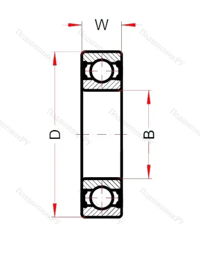 Высокотемпературный подшипник 6204 BHTS ZZ C 4 220°-250° (BECO) от производителя  BECO
