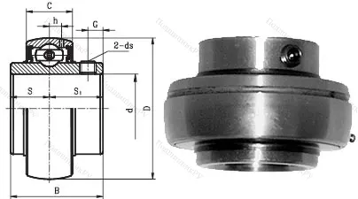 Корпусный подшипник UC 203