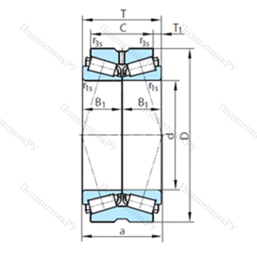 Подшипник роликовый радиально-упорный  612-4