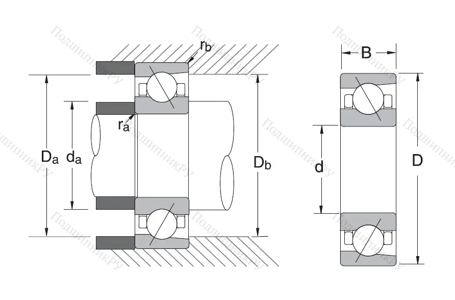 Сверхточный подшипник 7013 CTRDULP 3