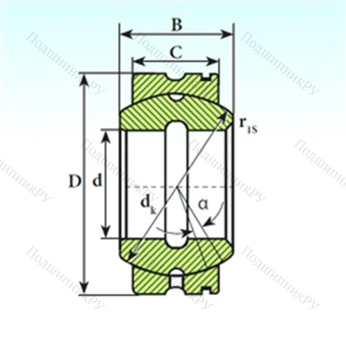 Подшипник скольжения сферический GE 100 XS K