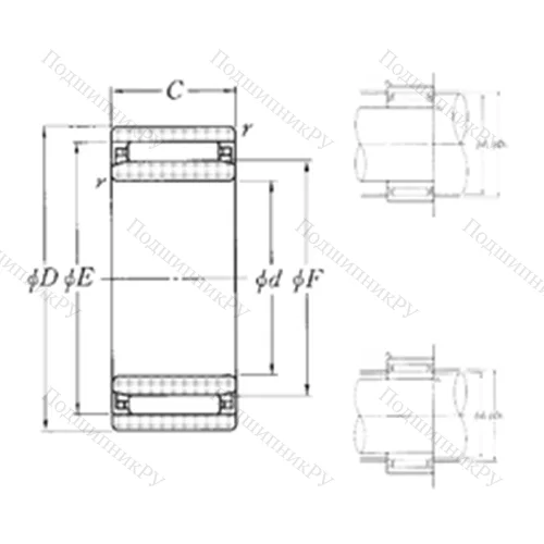 Подшипник игольчатый радиальный NAO-50?68?20