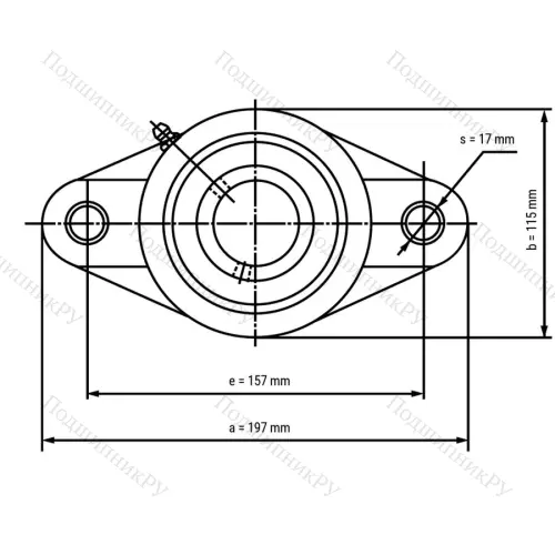Подшипниковый узел SSUCFLPL 210-W - Вал: 50 мм от производителя  LPZ