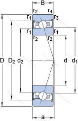 Подшипник S 71914 ACB/P 4A
