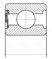 Модификация подшипника 20803АК2У размер 17x47x15,5