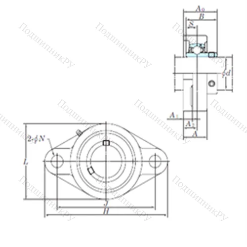 Подшипниковый узел шариковый радиальный UCFLX 10-32