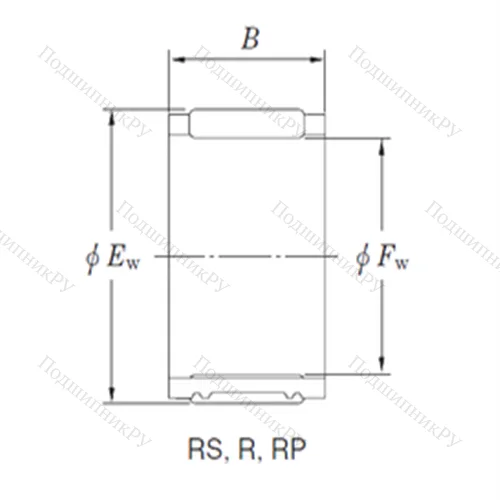 Подшипник игольчатый радиальный R 30/17-1