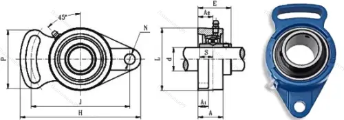Подшипниковый узел UCFA 211 в Чите