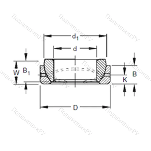 Подшипник скольжения сферический 20SBT 32