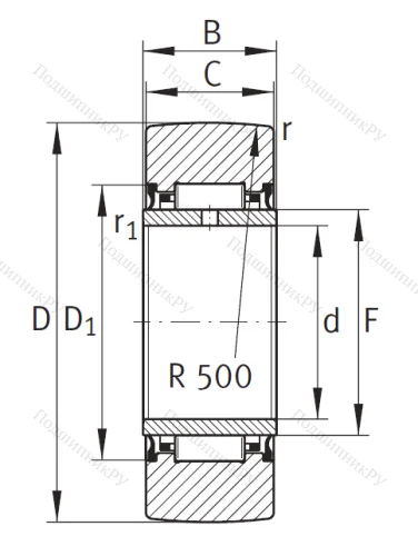 Подшипник NA 2200 2RSR от производителя  INA